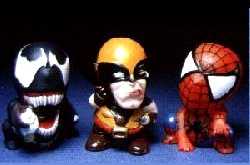 Super Deformed - Venom, Wolverine, Spiderman
