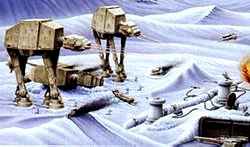 Battle on Hoth Action Scene